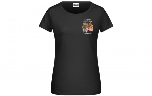 Damen T-Shirt, Farbe: Schwarz