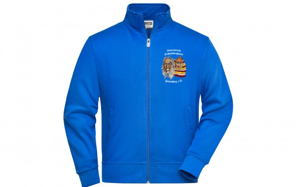 Sweat-Jacke, Farbe: royal