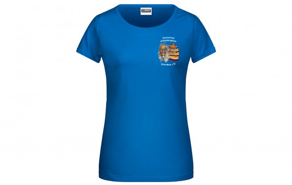 Damen T-Shirt, Farbe: Roayal