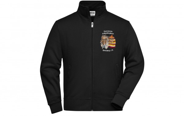 Sweat-Jacke, Farbe: schwarz