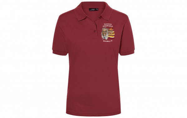 Damen Polo, Farbe: Weinrot