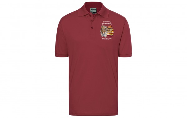Herren Polo, Farbe: Weinrot