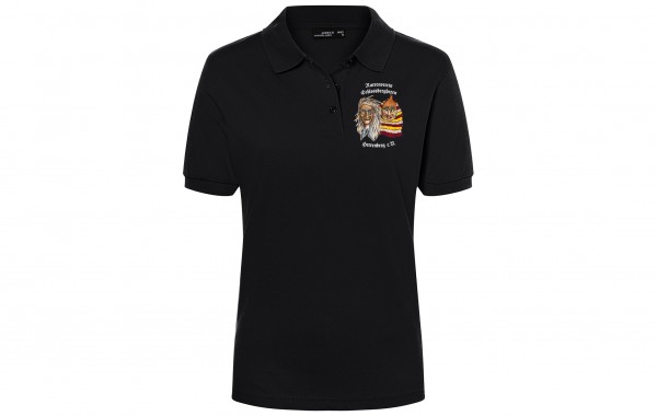 Damen Polo, Farbe: Schwarz